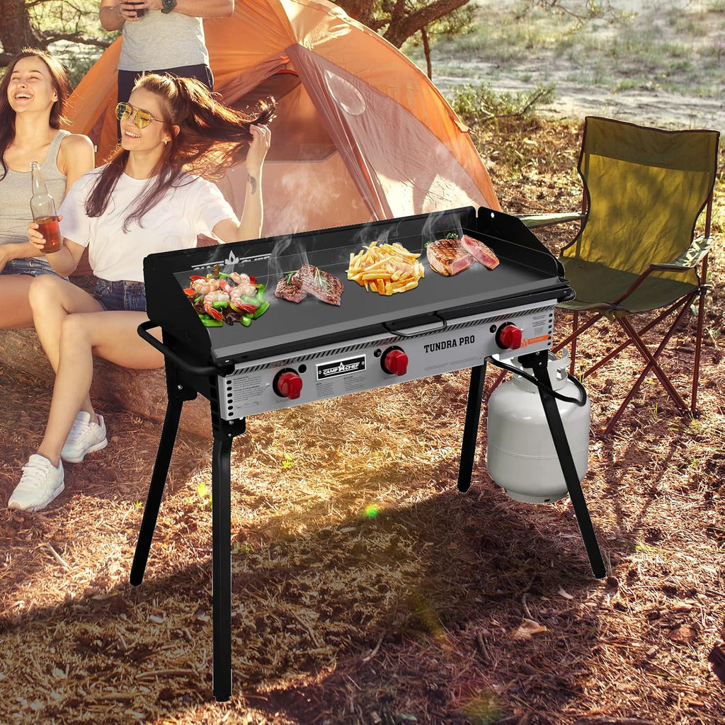 Flat Top Griddle for Camp Chef Accessories 3 Burner Stove SPG90B GB90D TB90 TB90LW TB90LWG TB90LWG15 CCH3 Camp Stove Griddle Top for Camp Chef Tundra 3 Burner 16' x 38'