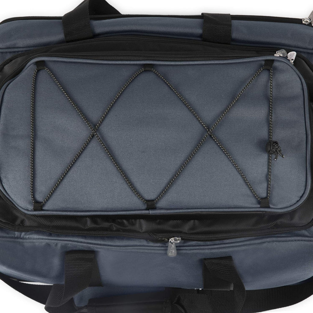 ONIVA - a Picnic Time brand Buccaneer Portable Charcoal Grill & Cooler Tote, (Black with Gray Accents)