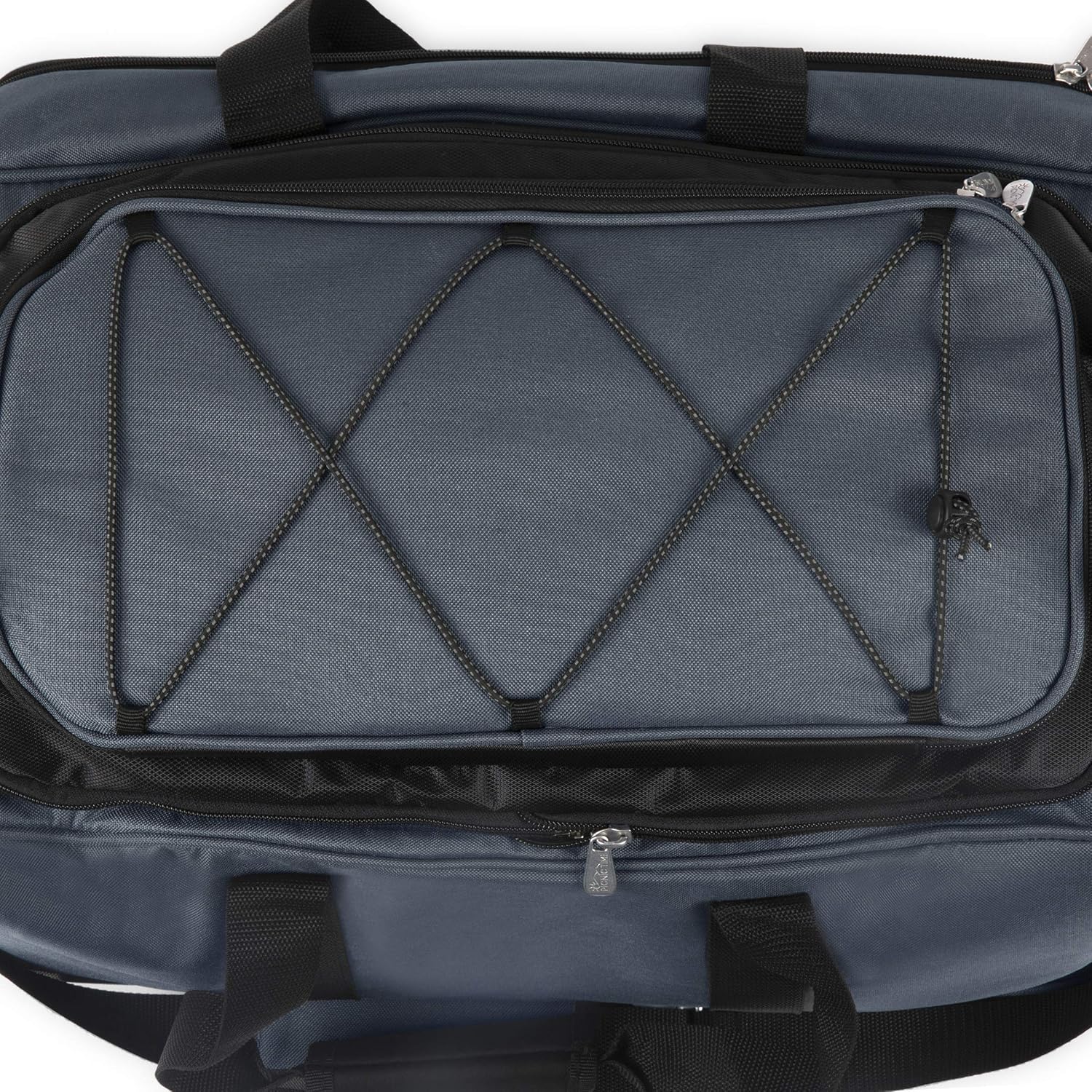 ONIVA - a Picnic Time brand Buccaneer Portable Charcoal Grill & Cooler Tote, (Black with Gray Accents)