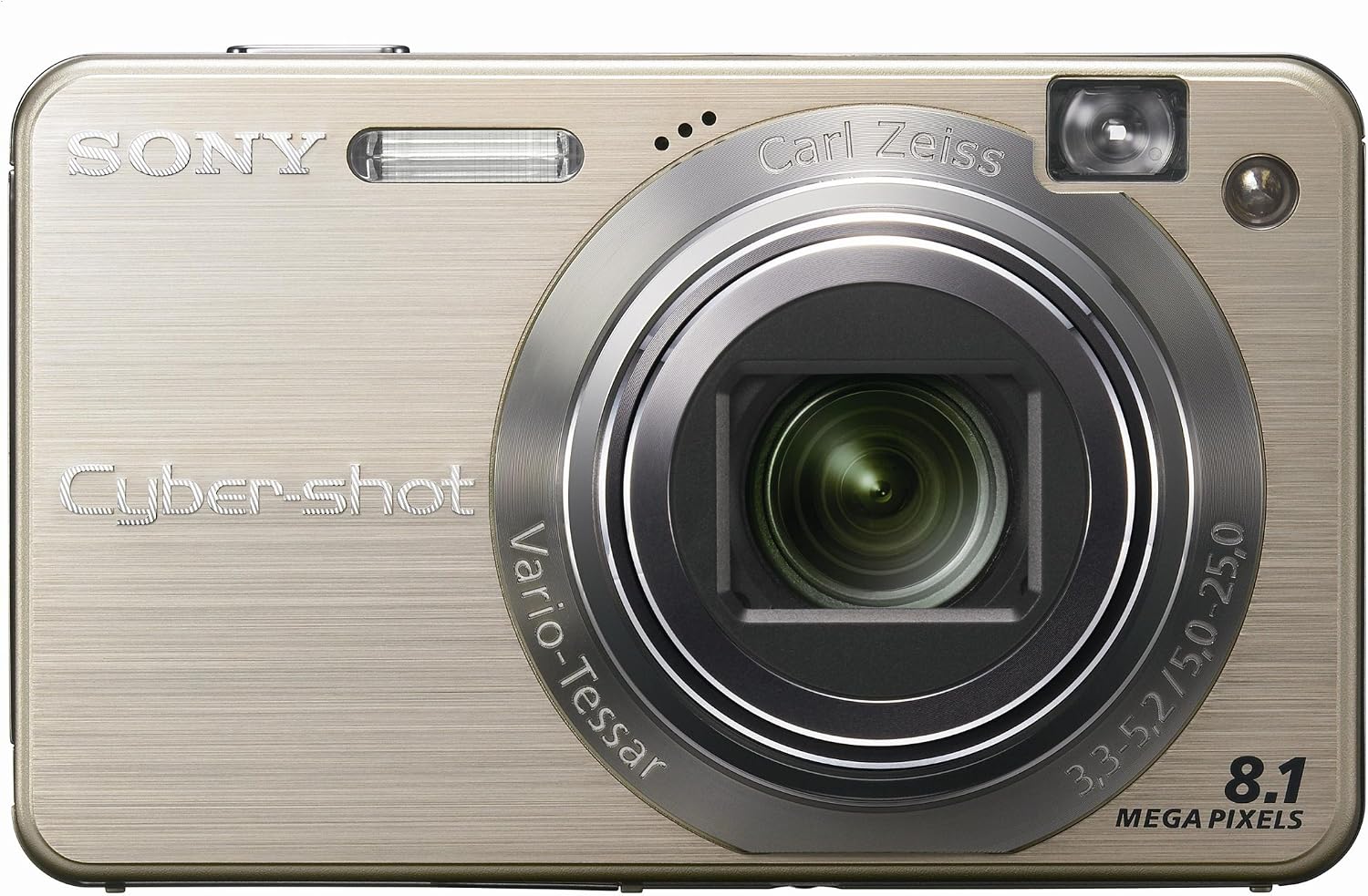 Sony Cybershot DSCW150/G 8.1MP Digital Camera with 5x Optical Zoom with Super Steady Shot (Gold)