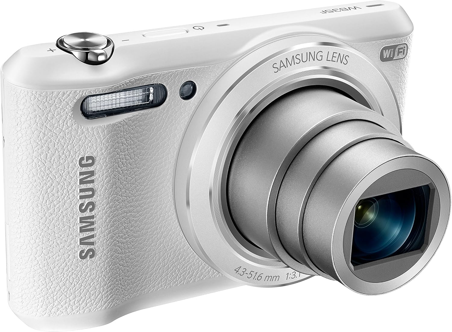 Samsung WB35F 16.2MP Smart WiFi & NFC Digital Camera with 12x Optical Zoom and 2.7' LCD (White)