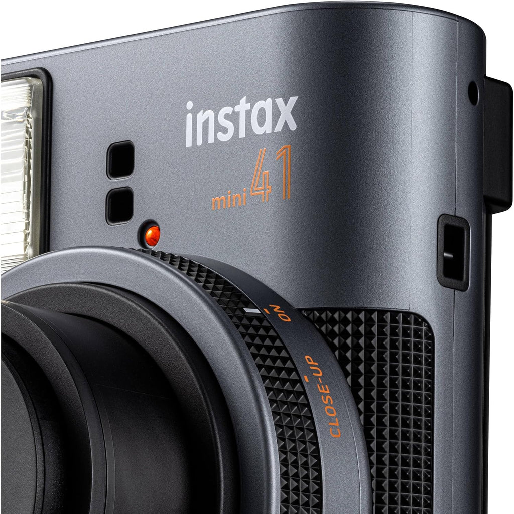 Fujifilm Instax Mini 41 Instant Film Camera Black + 20 Instax Instant Film Prints Bundle
