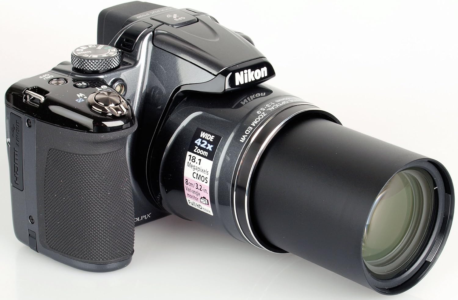 Nikon COOLPIX P520 18.1 MP CMOS Digital Camera with 42x Zoom Lens and Full HD 1080p Video (Black) (OLD MODEL)