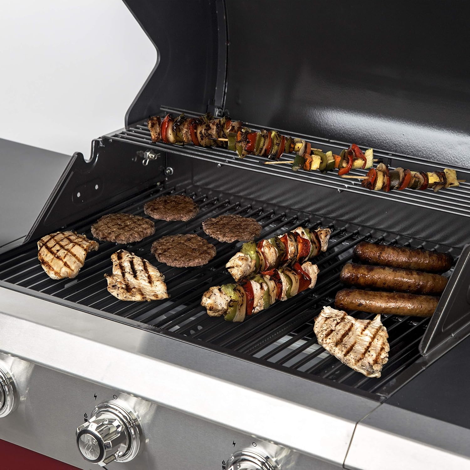 3 Burner Red LP Gas Grill