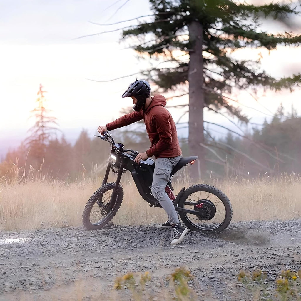 Freego X2 Electric Motorcycle for Adults, Electric Dirt Bike 6000W Motor 60V 30Ah Removable Battery, Max 50Mph, 19' x2' Tire Full Suspension/Hydraulic Brake,UL2849 and UL2271 Certifications