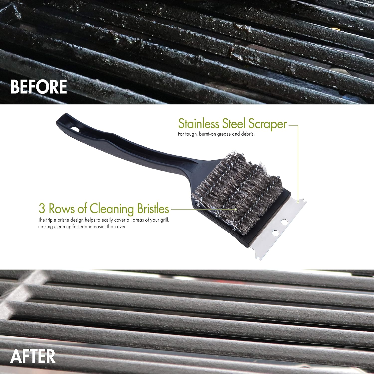 Cuisinart CCB-100 Triple Bristle Grill Cleaning Brush (Pack of 12)