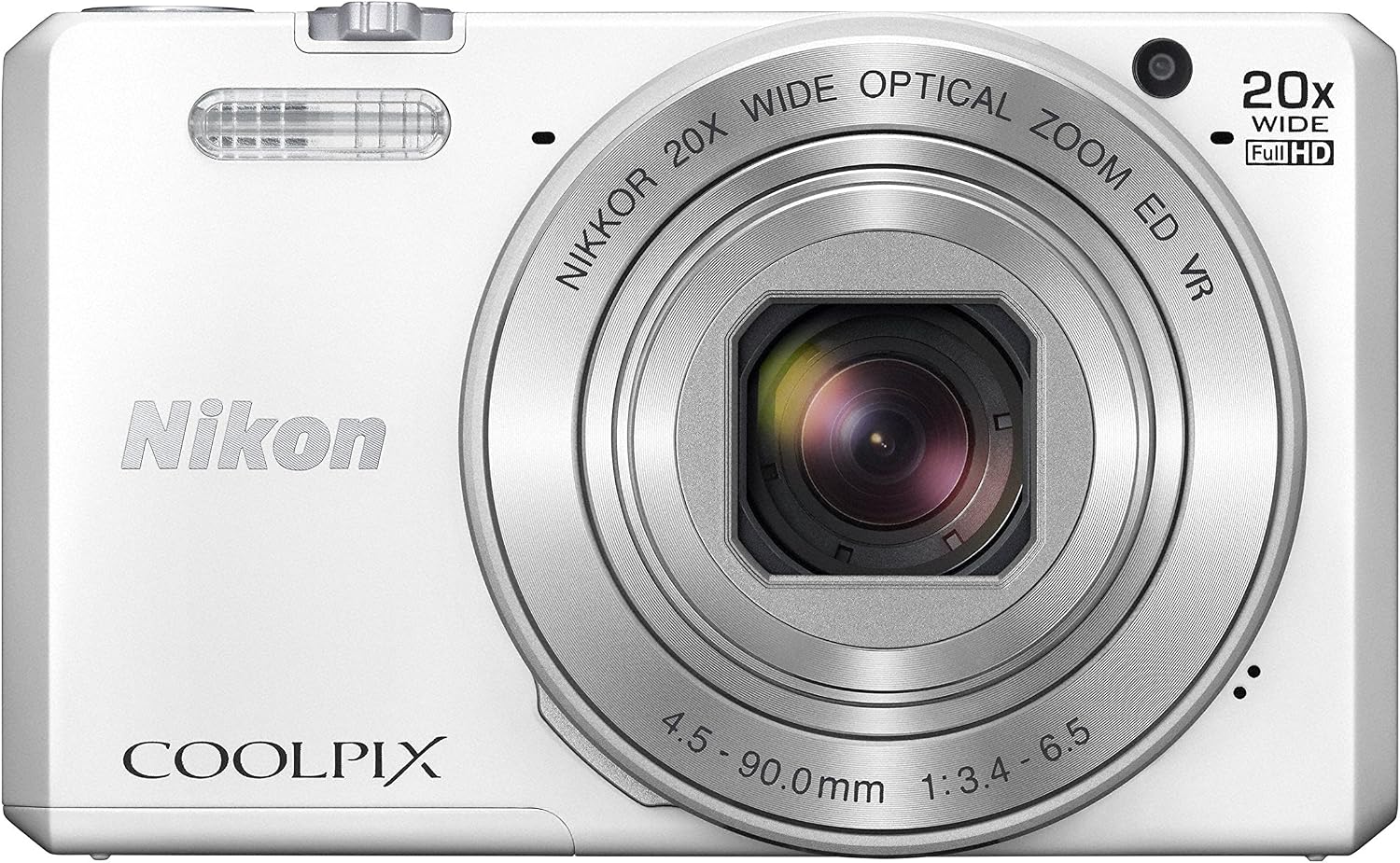 Nikon COOLPIX S7000 Digital Camera (White) - International Version (No Warranty)