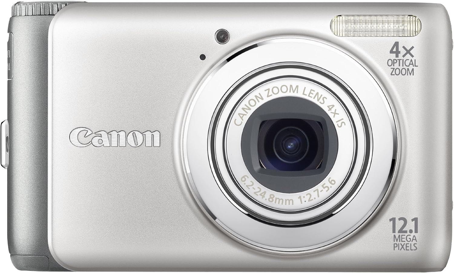 Canon PowerShot A3100IS 12.1 MP Digital Camera with 4X Optical Image Stabilized Zoom and 2.7-Inch LCD (Silver) (Renewed)