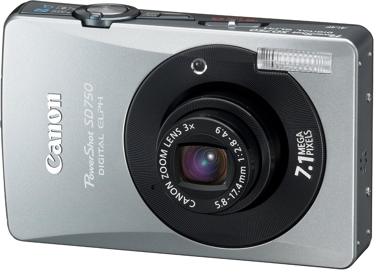 Canon PowerShot SD750 7.1MP Digital Elph Camera with 3x Optical Zoom (Black)