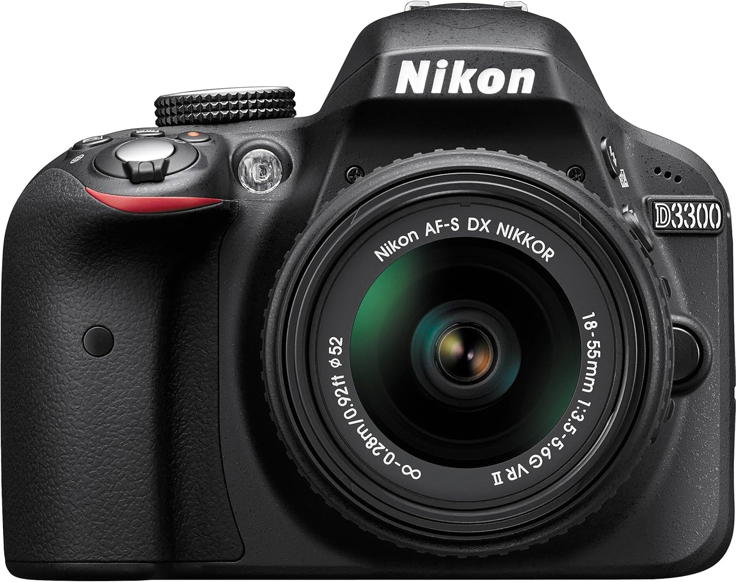 Nikon D3300 24.2 MP CMOS Digital SLR with Auto Focus-S DX Nikkor 18-55mm f/3.5-5.6G VR II Zoom Lens (Black)