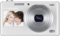 Samsung DV150F 16.2MP Smart WiFi Digital Camera with 5x Optical Zoom and 2.7' main and 1.48' front Dual LCD Screens (White)