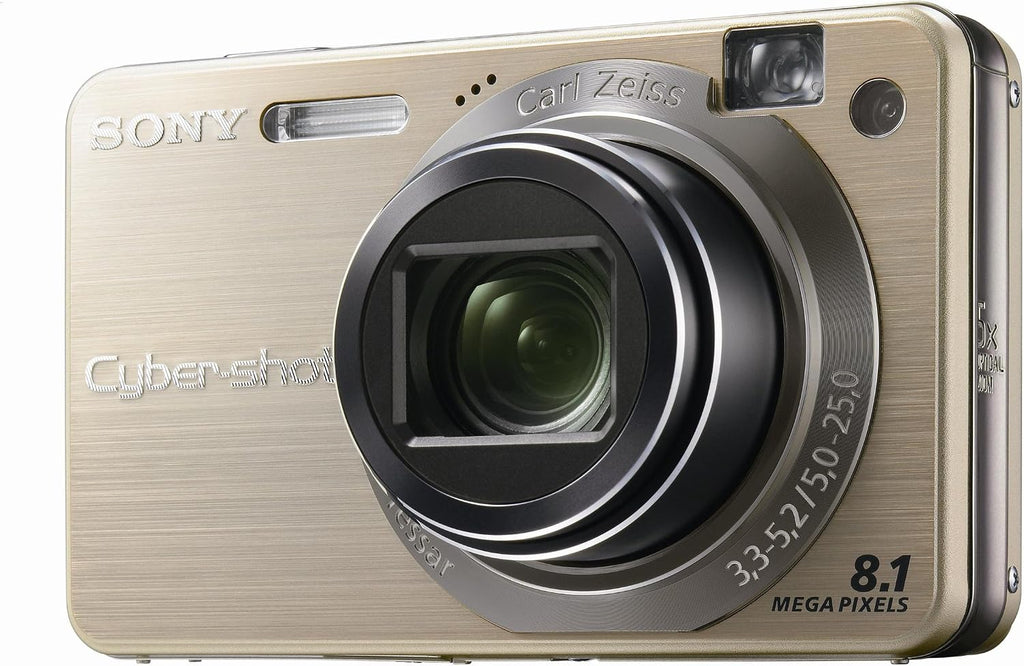 Sony Cybershot DSCW150/G 8.1MP Digital Camera with 5x Optical Zoom with Super Steady Shot (Gold)