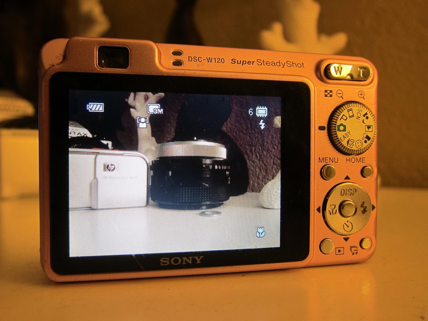 Sony Cybershot DSCW120/P 7.2MP Digital Camera with 4x Optical Zoom with Super Steady Shot (Pink)