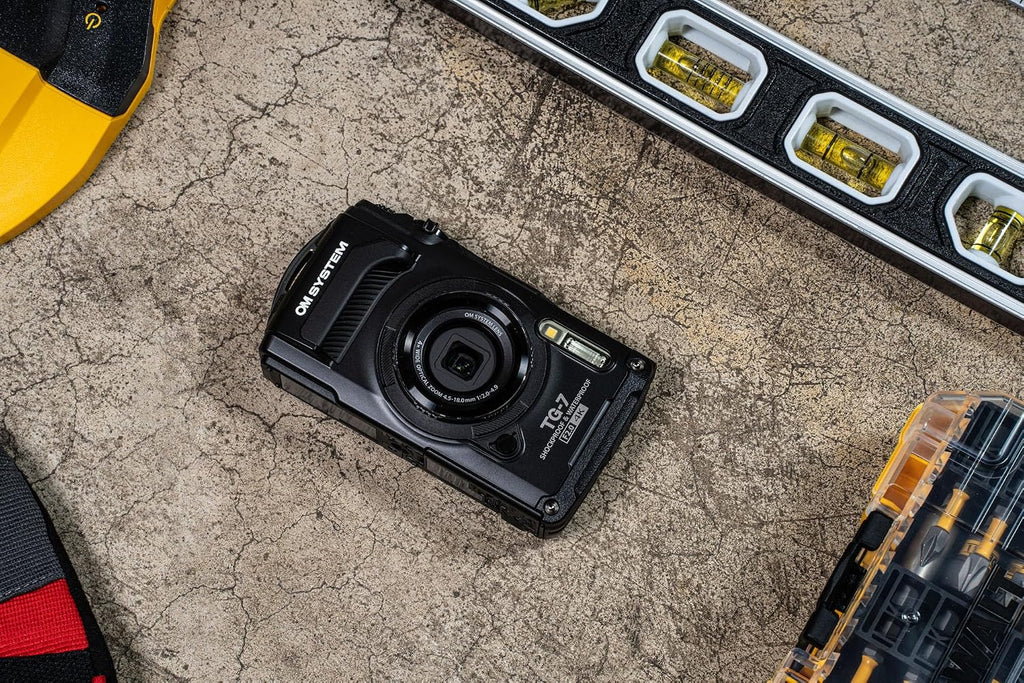 OM SYSTEM Olympus Tough TG-7 Black Underwater Camera, Waterproof, Freeze Proof, High Resolution Bright, 4K Video 44x Macro Shooting (Successor Olympus TG-6)