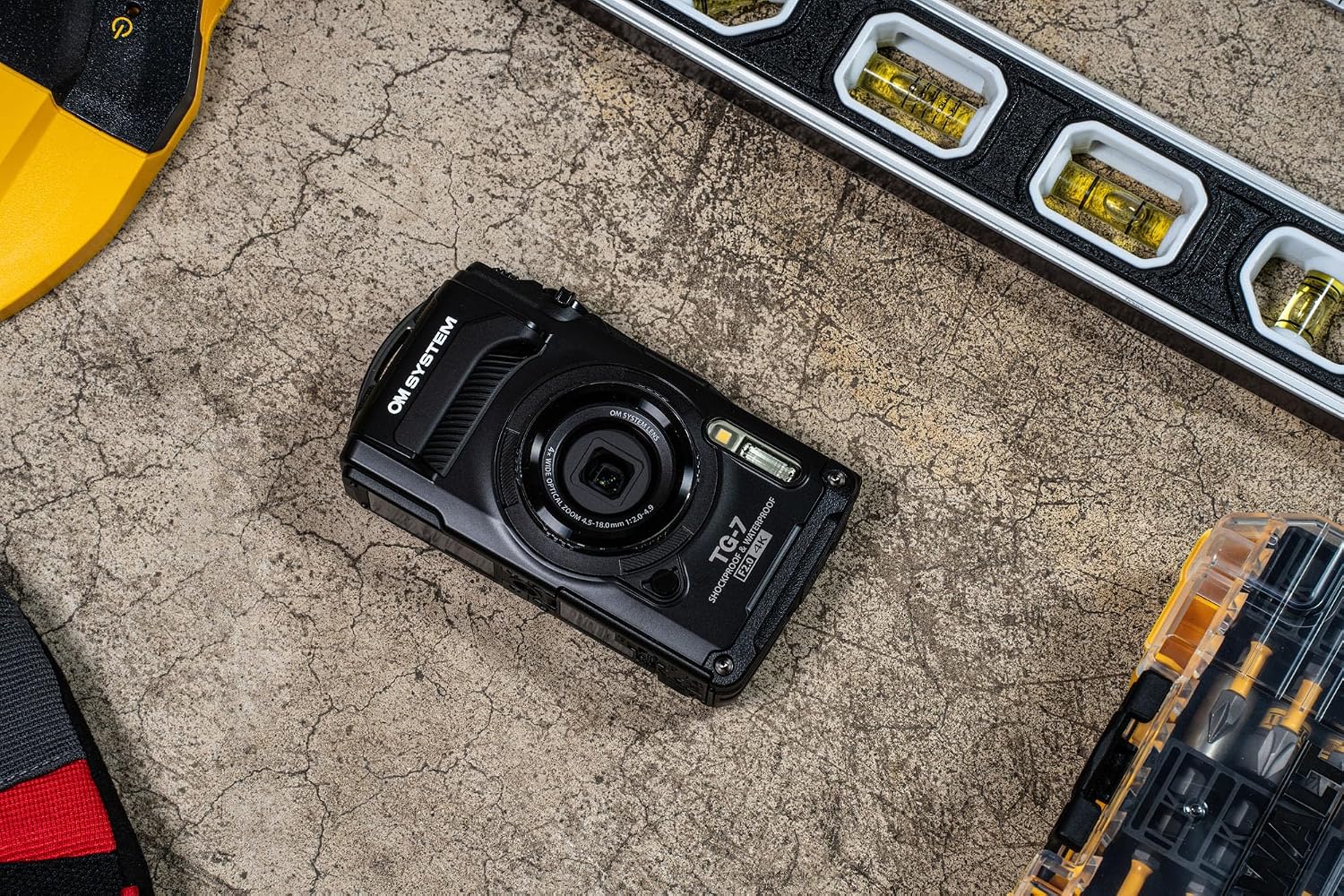 OM SYSTEM Olympus Tough TG-7 Black Underwater Camera, Waterproof, Freeze Proof, High Resolution Bright, 4K Video 44x Macro Shooting (Successor Olympus TG-6)
