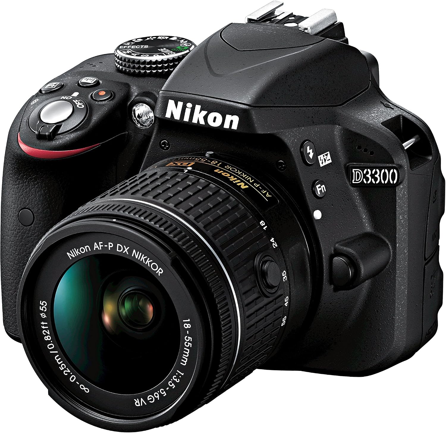 Nikon D3300 w/ AF-P DX 18-55mm VR Digital SLR – Black
