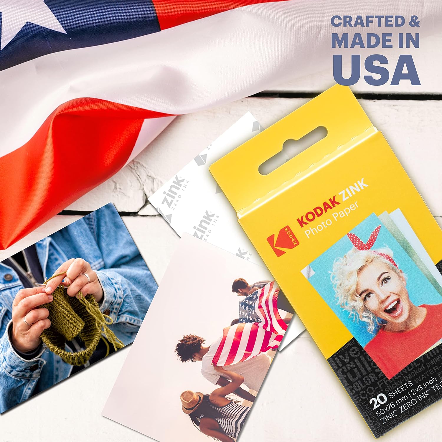 Kodak x Barbie Step Slim Wireless Instant Portable Photo Mobile Printer Gift Bundle (Signature Style)+ Barbie Camera Case, Photo Album, Sticker & Hanging Frames, 50 Stickers + Zink Paper (20 Sheets)