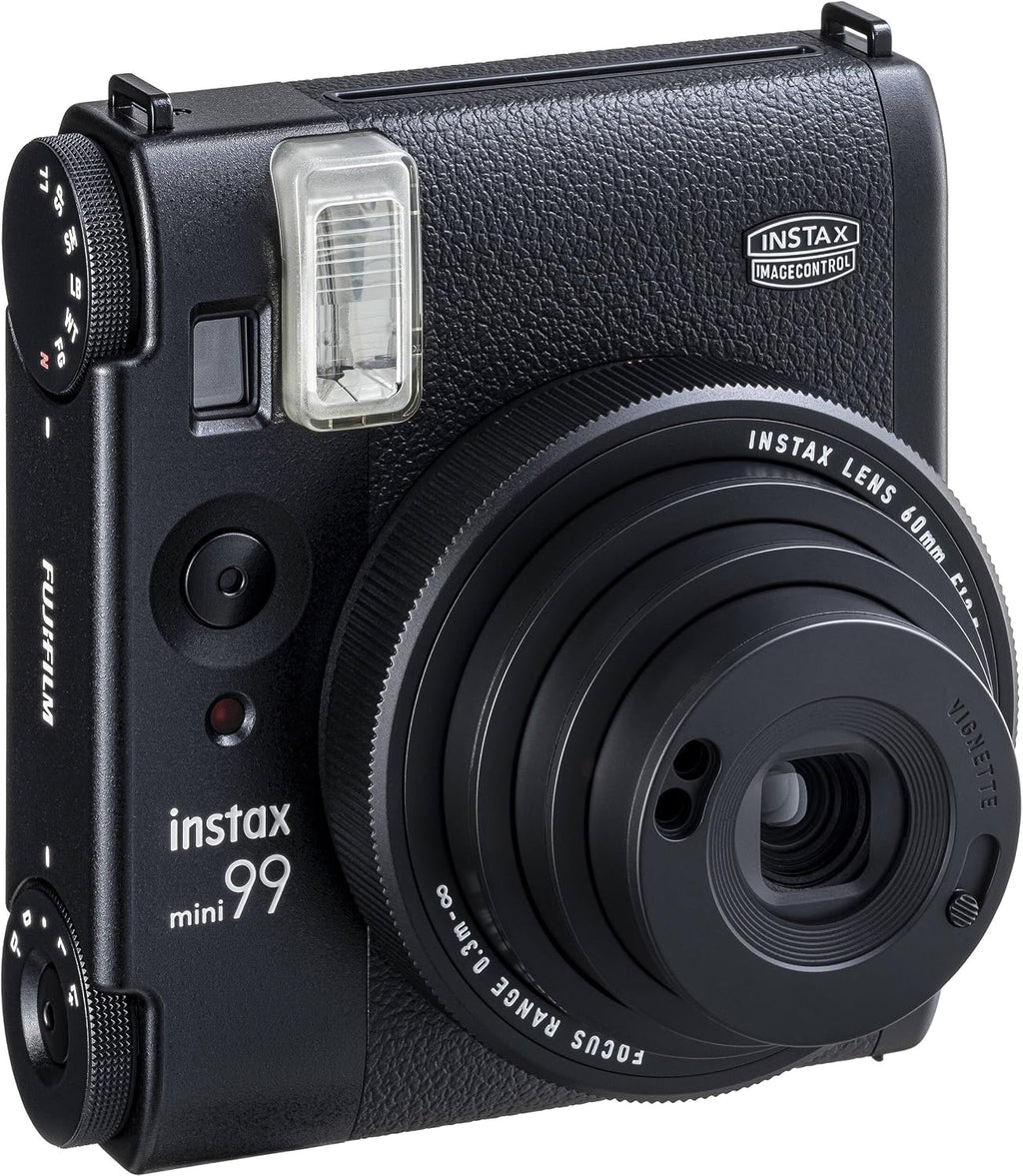 Fujifilm Instax Mini 99 Instant Camera with Carrying Case + Fuji Instax Film Value Pack (20 Sheets) Accessories Bundle (Black)