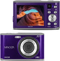Minolta 48MP Digital Camera with Rear Selfie Lens – 4K Ultra HD Video, 2.8' LCD Screen, 16X Digital Zoom, Autofocus, Slow Motion, Time Lapse, Filters, Scene Modes, 32GB Card Included (Purple)