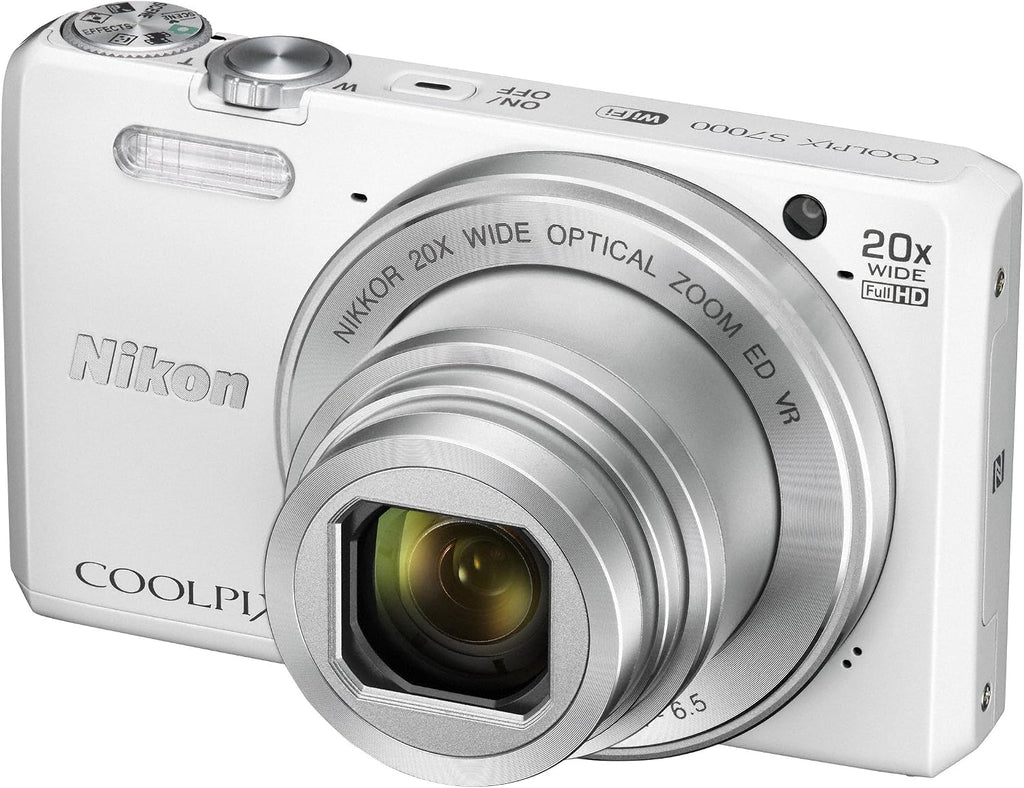 Nikon COOLPIX S7000 Digital Camera (White) - International Version (No Warranty)