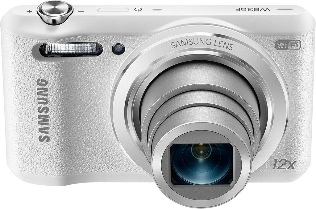 Samsung WB35F 16.2MP Smart WiFi & NFC Digital Camera with 12x Optical Zoom and 2.7' LCD (White)