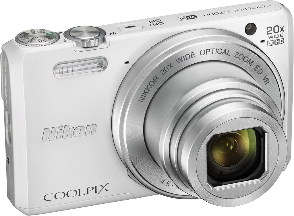 Nikon COOLPIX S7000 Digital Camera (White) - International Version (No Warranty)