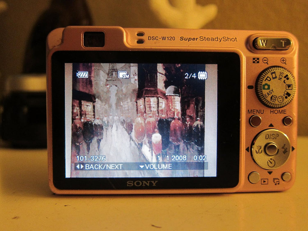 Sony Cybershot DSCW120/P 7.2MP Digital Camera with 4x Optical Zoom with Super Steady Shot (Pink)